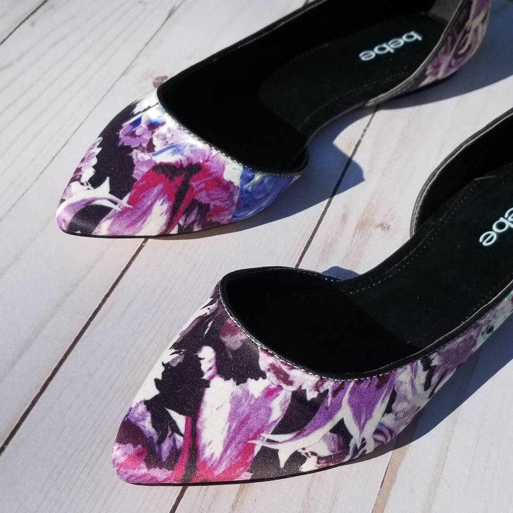 BEBE | NWT| Floral Watercolor Flats | NIB